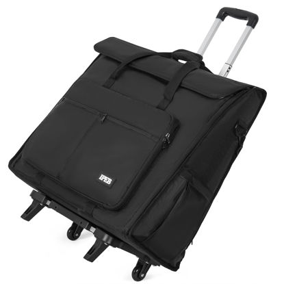 Picture of IPEB Rolling Travel Carrying Tote Bag with Wheels Compatible with Apple iMac Desktop Computer for 27 inch Monitor and Accessories