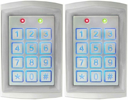 Picture of Seco-Larm SK-1323-SDQ Pack of 2 Enforcer Sealed Housing Weatherproof Stand-Alone Digital Access Keypads; 12-24 VAC/VDC Operation; 2 Multi-colored Status LEDs; Backlit Keys