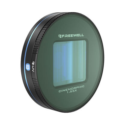 Picture of Freewell 1.55x Blue Anamorphic Lens Compatible with Freewell Sherpa iPhone/Galaxy Cases & Genius Rig Cage