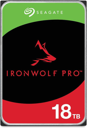 Picture of Seagate IronWolf Pro, 18 TB, Enterprise NAS Internal HDD -CMR 3.5 Inch, SATA 6 Gb/s, 7,200 RPM, 256 MB Cache for RAID Network Attached Storage (Renewed)