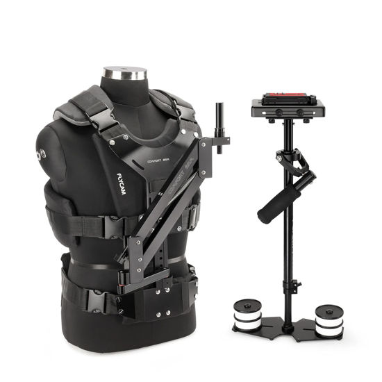 Picture of FLYCAM 5000 Camera Stabilizer with Comfort Arm and Vest + Free Arm Support Brace & Table Clamp| Stabilization System for DSLR Video camcorders up to 5kg/11lbs