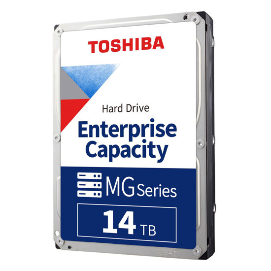 Picture of Toshiba MG Series Enterprise 14TB 3.5’’ SATA 6Gbit/s Internal HDD 7200RPM 550TB/year 24/7 Operation. MG07ACA14TE