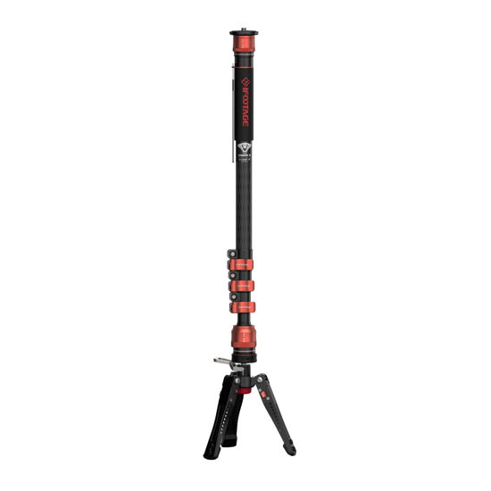 Picture of IFOOTAGE Cobra 3 C180F-P Camera Monopod with Pedal Locking Control,Carbon Fiber Video Monopod，Professional Photography Monopod Suitable for SLR Cameras and Camcorders (71")