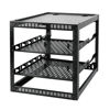 Picture of Tecmojo12U Open Frame Network Rack for Servers & AV Gear,Server Rack Floor Standing or Wall Mounted,with 2 PCS 1U Server Rack Shelf & Mounting Hardware, AV Rack for 19" Networking,Servers and Audio