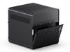 Picture of JONSBO N2 Black NAS ITX Case 5+1 Disk Bays Mini Aluminum Case, Built-in 12cm Fan, SFX Power Bite (L150mm Max.), Support 65mm CPU Cooler, Integrated Upper Cover Removable,Black