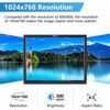 Picture of Eyoyo 14 inch LCD HDMI Monitor 1024x768 Small VGA Display Monitor for Security Cameras w/HDMI/VGA/AV/BNC Input w/Built-in Speakers and Remote