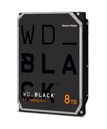 Picture of Western Digital 8TB WD_Black Performance Internal Hard Drive HDD - 7200 RPM, SATA 6 Gb/s, 256 MB Cache, 3.5" - WD8002FZBX