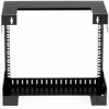 Picture of StarTech.com 2-Post 8U Heavy-Duty Wall-Mount Network Rack, 19" Open Frame Server Rack, 12" Deep, Wall Mount Data Rack for IT / AV / Patch Panel / Computer Equipment (RK812WALLO)