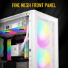 Picture of Antec NX410 ATX Mid-Tower Case, Tempered Glass Side Panel, Full Side View, Pre-Installed 2 x 140mm in Front & 1 x 120 mm ARGB Fans in Rear (White) (9734088000)