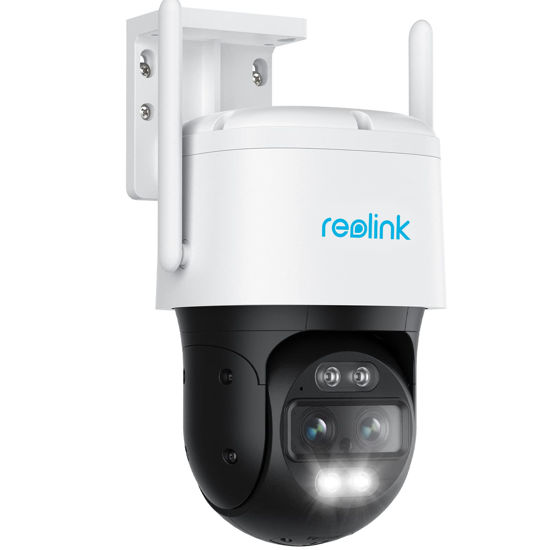 Picture of REOLINK 4K Wired WiFi Outdoor Camera, 8MP Dual Lens Security Camera, 360 PTZ Camera w/Auto Tracking, 2.4/5GHz Wi-Fi Smart Person/Vehicle Detection, 6X Hybrid Zoom, Color Night Vision, TrackMix WiFi