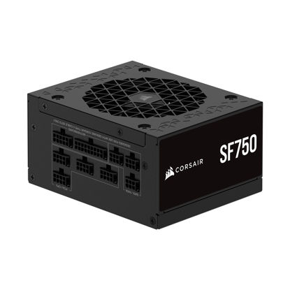 Picture of CORSAIR SF750 (2024) Fully Modular Low Noise 80 PLUS Platinum ATX Power Supply - ATX 3.0 Compliant - PCIe 5.0 Ready - SFX-to-ATX Bracket Included - Black