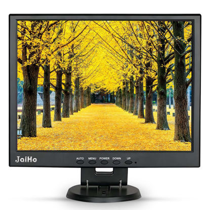 Picture of JaiHo 15 Inch LCD Monitor Display - 1024x768 Resolution HDMI PC Monitor Color Screen, Home Security Monitor with VGA/HDMI/BNC/AV/USB Earphone Input, Built-in Dual Speakers