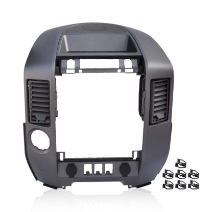 Picture of PIT66 Center Dash Instrument Panel Lid Finisher Bezel Center Dash Panel Lid Finisher Bezel Compatible with 2004-2006 Nissan Titan XE SE Armada SE