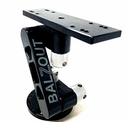 Picture of BalZout Fishfinder Mount Black 9" Arm Fits Hbird/Lowrance/Garmin