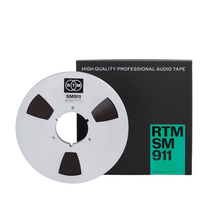 Picture of RTM Studio Master Recording SM 911 ½ inch - Reel to Reel Magnetic Tape for Audio Recording - 2500 ft Metal Reel - 10.5 inch Diameter