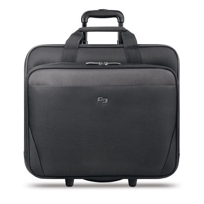 Picture of Solo New York Empire Rolling Laptop Bag. Rolling Briefcase for Women and Men. Fits Up to 17.3 Inch Laptop - Black, (CLS910-4)