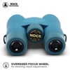 Picture of Nocs Provisions Field Issue 8x32 Waterproof Binoculars, 8X Magnification, Bak4 Prism, Wide View Multi-Coated Lenses for Bird Watching, Hunting & Wildlife Viewing - Corsican Blue