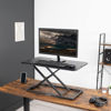 Picture of VIVO Economy Single Top Height Adjustable 29 inch Standing Desk Converter, Sit Stand Tabletop Monitor and Laptop Riser Platform Workstation, DESK-V000U