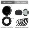 Picture of H&Y ND Filter 37 39 40.5 43 46 49mm Variable ND Filter 3 in 1 Camera Lens Filter VND3-1000 1.5-10 Stops ND Filter Neutral Density Filters for Studio Outdoor Video Shooting and CPL Filter