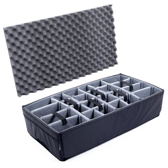 Picture of Grey Padded Dividers & Lid Foam for The Pelican 1606 Air case.