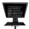 Picture of ILOKNZI 16.5 inch All Metal Lifting Teleprompter for Laptop with 70/30 Tempered Optical Glass & Remote Control, Suitable for TIK Tok Studio Make Videos and Live