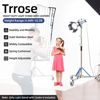 Picture of Trrose Heavy Duty Light Stand with Caster - 10.5ft/320cm Adjustable light stand with Stainless Steel, High Stability and Mobility Photography Light Stand for Strobe Light, Softbox, Reflector