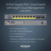 Picture of NETGEAR 10-Port PoE Gigabit Ethernet Smart Switch (GS110TP) - Managed, with 8 x PoE+ @ 55W, 2 x 1G SFP, Optional Insight Cloud Management, Desktop or Wall Mount, and Limited Lifetime Protection