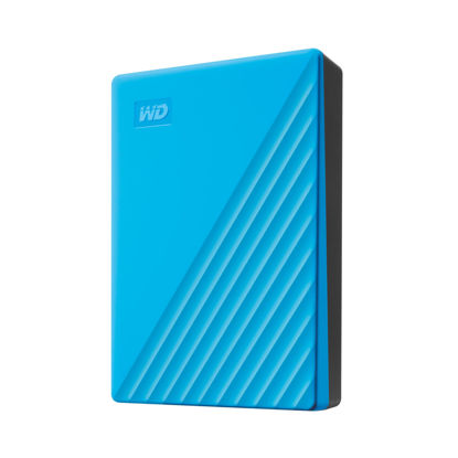 Picture of WD 6TB My Passport, Portable External Hard Drive, Blue, Backup Software with Defense Against ransomware, and Password Protection, USB 3.1/USB 3.0 Compatible - WDBR9S0060BBL-WESN