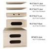 Picture of lesolar Photography Apple Box Set of 5 Standard Wooden Apple Boxes with Magnetic Lid Design Multifunctional Wooden Boxes for Supporting Height-Adjusting Photo Studio Film Set and Photography