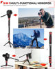 Picture of IFOOTAGE 71" Professional Monopod, Carbon Fiber Monopod for DSLR Cameras, Portable Travel Camera Monopod with feet Max Load 17.64 lbs, Compatible with Sony Canon Nikon DSLR Cameras, Cobra 3 C180F