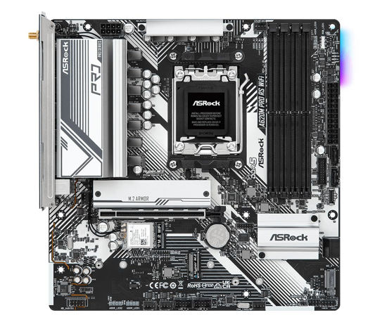 Picture of ASRock A620M PRO RS WiFi Supports AMD Socket AM5 Ryzen 7000 Series Processors