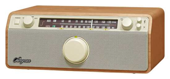 Picture of Sangean WR-12 AM/FM/Aux-In Stereo Analog Wooden Cabinet Radio (Walnut)