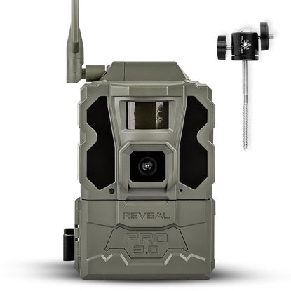 Picture of TACTACAM Reveal Pro 3.0 Cellular Trail Camera - Multi-Cellular Network, GPS, 2" LCD, No-Glow IR, Wi-Fi Enabled, HD Photos & 1080p Videos, Long Battery Life, Fast Trigger + Tree Mount