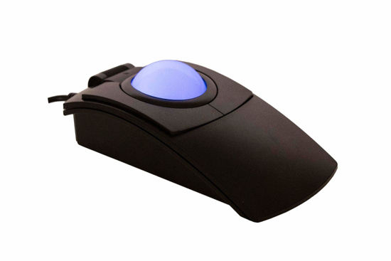 Picture of X-keys L-Trac Blue Trackball Mouse with Laser Tracking Technology, Made in USA