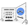 Picture of LimoStudio (Super Heavy Duty) 20 x 10 ft. Double Crossbar Backdrop Stand, Extra Strength Width Height, Sturdy: No Bending/No Shaking, 360° Rotatable Angle Control Mount, Background Holder, AGG3353