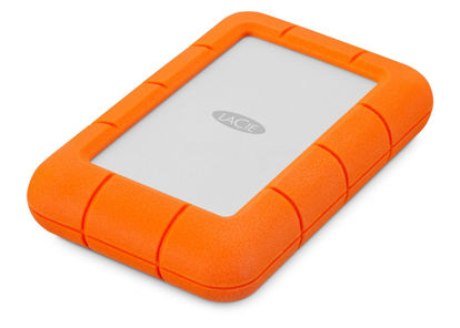 Picture of LaCie Rugged 5TB Portable External HDD - USB 3.0/2.0 Compatible, Shock/Dust/Rain Resistant for Mac & PC, Orange, Grey