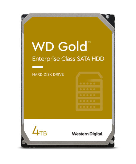 Picture of Western Digital 4TB WD Gold Enterprise Class Internal Hard Drive - 7200 RPM Class, SATA 6 Gb/s, 256 MB Cache, 3.5" - WD4004FRYZ