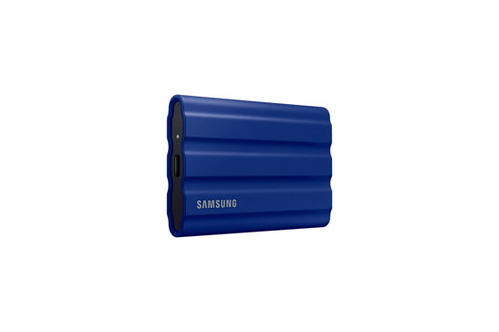 Picture of SAMSUNG T7 Shield 2TB Portable SSD, USB 3.2 Gen2, Rugged, IP65 Rated, for Photographers, Content Creators and Gaming, External Solid State Drive (MU-PE2T0R/AM, 2022), Blue