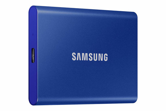 Picture of SAMSUNG T7 Portable SSD, 1TB External Solid State Drive, Speeds Up to 1,050MB/s, USB 3.2 Gen 2, Reliable Storage for Gaming, Students, Professionals, MU-PC1T0H/AM, Blue