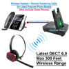 Picture of Wireless Headset Compatible with Poly Polycom All VVX Models VVX150, VVX250, VVX350, VVX450, VVX500, VVX600, VVX1500 Etc - Remote Answering Feature Desk Office Phone Call Center Headset(Explorer)