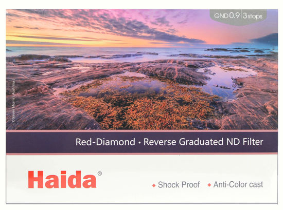 Picture of Haida Red Diamond 100mm 0.9 3 Stop Reverse Graduated ND Nanopro Coated Glass Filter 4x6 100x150mm