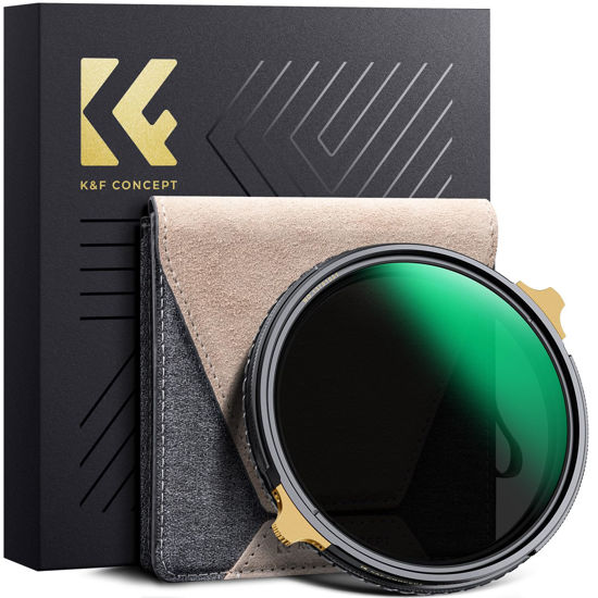 Picture of K&F Concept 77mm Variable ND2-32 ND Lens Filter & Circular Polarizing Filter 2-in-1 for Camera Lens, Waterproof Scratch Resistant 36 Multi-Coated Lens Filter (Nano-X PRO Series)