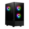 Picture of Gamdias RGB Gaming ATX Mid Tower Computer PC Case with Side Tempered Glass Panel and a Magnetic Dust Filter & 3 Built-in 120mm ARGB Fans