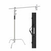 Picture of Neewer 10 Feet/3 Meters Adjustable C-Stand Light Stand with 4 Feet/1.2 Meters Extension Boom Arm, 2 Pieces Grip Head and Carry Bag for Photography Studio Video Reflector, Umbrella, Monolight, etc