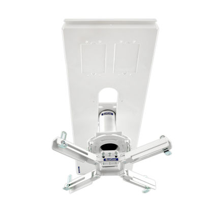 Picture of QualGear Pro-AV QG-KIT-S-3IN-W Projector Mount Kit Accessory Suspended Ceiling Adapter, 3" 1.5", White