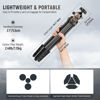 Picture of NEEWER LITETRIP LT35 61" Travel Tripod Carbon Fiber w Pan Tilt Low Profile Ball Head, Arca QR Plate Compatible with Peak Design Tripod Plate V3, Center Axis, 2in1 Phone Clamp Handgrip, Max Load 22lb