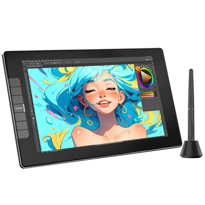 Picture of Drawing Tablet with Screen VEIKK VK1200 11.6 inch Full-Laminated Drawing Monitor with 6 Shortcut Keys and 8192 Levels Battery Free Stylus Pen, for PC/Mac/Linux/Windows(120% sRGB)