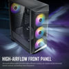 Picture of ANTEC AX61 Mid-Tower ATX Gaming Case with Mesh Front Panel, ARGB Fans, Tempered Glass Side Panels, 360mm Radiator Support