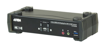 Picture of Aten USB 3.0 Hub with DCI K Supported 2 Port USB DisplayPort MST KVMP Switch cs1922 m