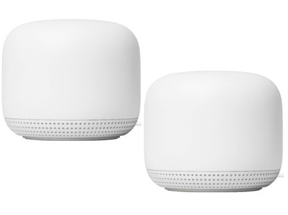 Picture of Google Nest WiFi Access Point Non-Retail Packaging - Connect to AC2200 Mesh Wi-Fi 2nd Gen (2-Pack, Snow)